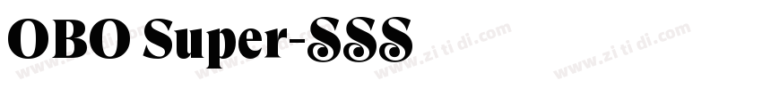 OBO Super字体转换
